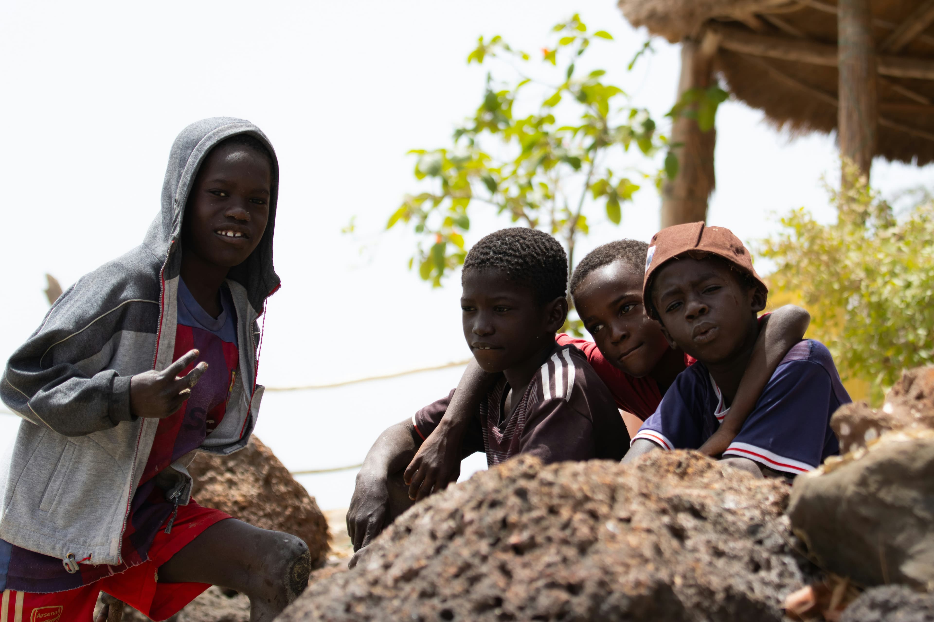 Children in a peri-urban Sub-Saharan African community
